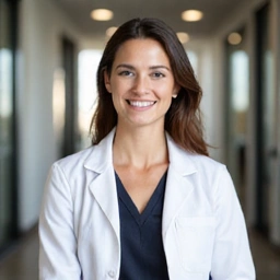 Professional photo of the dietitian, smiling confidently and warmly.